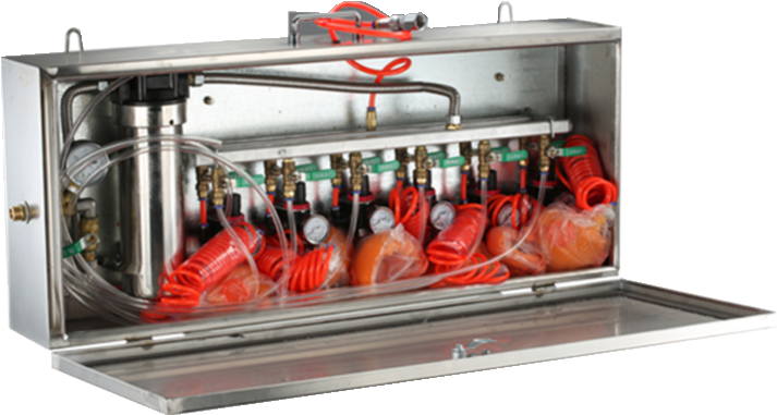 壓風自救、供水施救系統